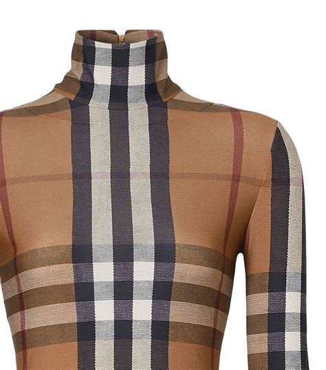 burberry vintage check turtleneck top|Burberry jumpers for women.